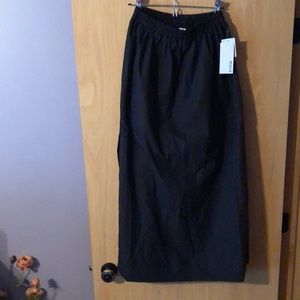 Just fab, double slit, long, black skirt